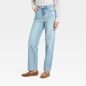 Women's Highest-Rise Vintage Straight Jeans - Light Wash 0 Short
